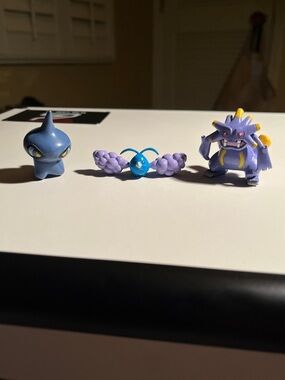 Pokemon Vintage Collectible Mini Figure Trio - Shuppet, Swablu & Exploud